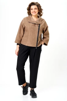 Брючный костюм Michel Chic 1357 /2  капучино, черный