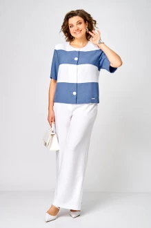 Брючный костюм Michel Chic 1449 двойка морской шик