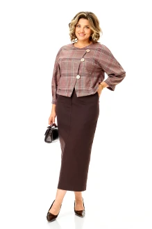 Юбочный костюм Michel Chic 1422 двойка /2 шатландка