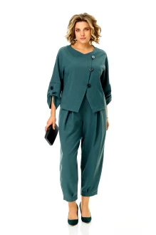 Брючный костюм Michel Chic 1436 /1 шелковый мох