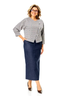 Юбочный костюм Michel Chic 1422/2 двойка королевский индиго