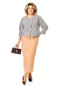 Юбочный костюм Michel Chic 1422/2 двойка королевский латте