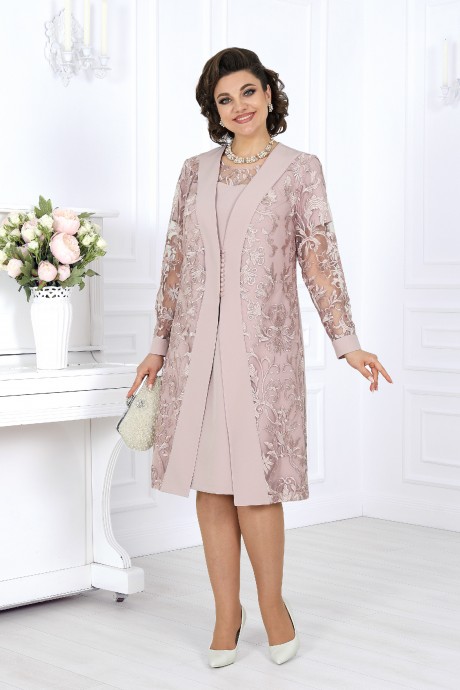 Костюм NINELE (Нинель Шик ) 5988 пудра размер 48-60 #4