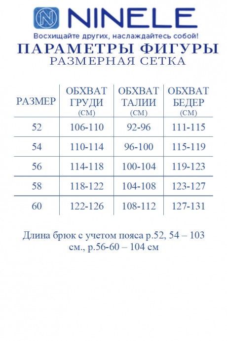 Костюм/комплект NINELE (Нинель Шик ) 6041 тройка василёк размер 52-60 #10