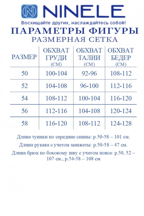 Костюм/комплект NINELE (Нинель Шик ) 6051 василек размер 50-58 #10