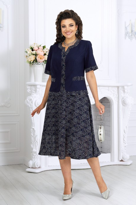Костюм/комплект NINELE (Нинель Шик ) 5992 двойка синий, камни размер 50-64 #1