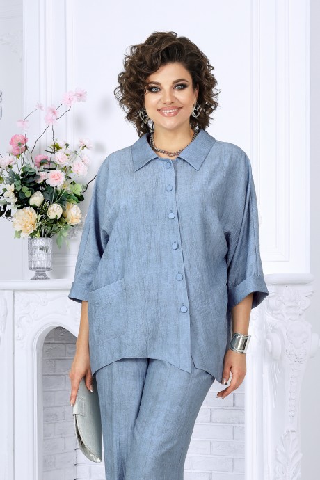 Костюм/комплект NINELE (Нинель Шик ) 7497 голубой размер 50-58 #5