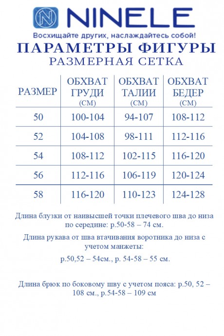 Костюм/комплект NINELE (Нинель Шик ) 7497 голубой размер 50-58 #10