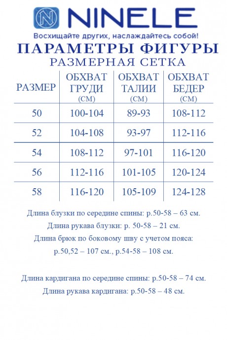 Костюм/комплект NINELE 6073 тройка василек размер 50-58 #10