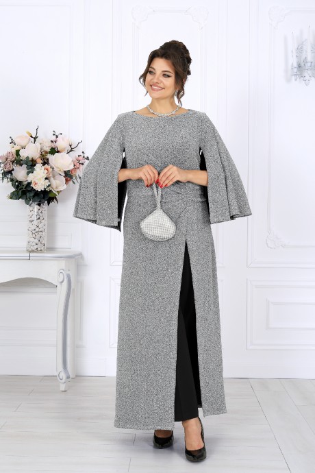 Костюм/комплект NINELE 6084 серебро размер 50-58 #4