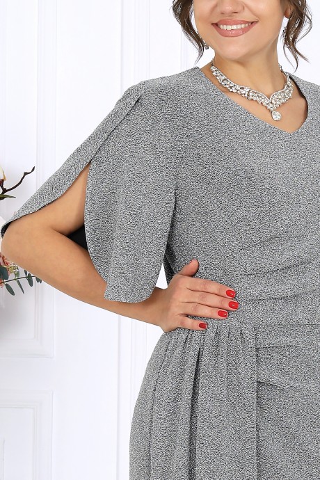 Вечернее платье NINELE 7509 серебро размер 46-58 #7