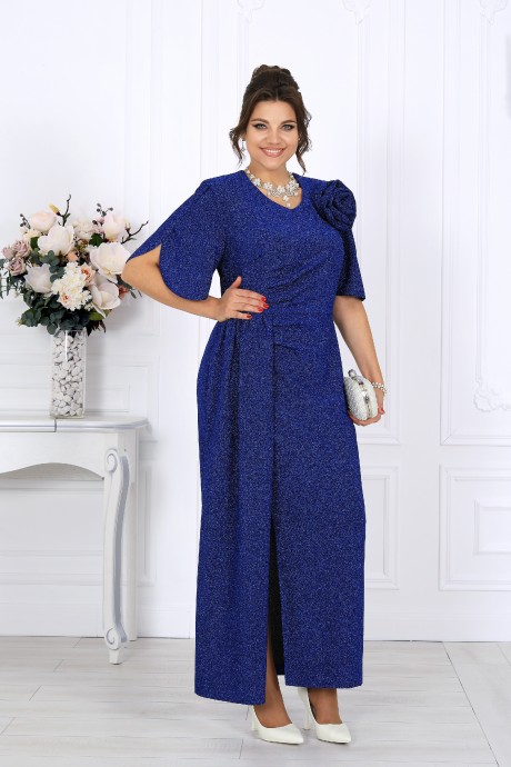 Вечернее платье NINELE 7509 василек размер 46-58 #5