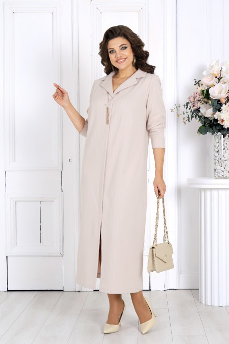 Платье NINELE 6090 песочный размер 50-58 #5