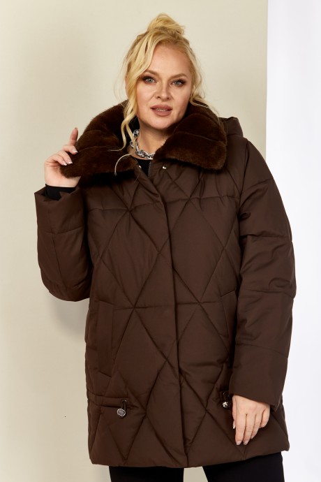 Куртка Shetti 2207 шоколад размер 48-58 #2