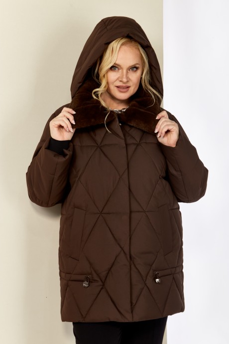Куртка Shetti 2207 шоколад размер 48-58 #3