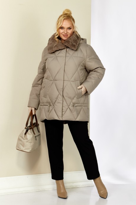 Куртка Shetti 2207 бежево-серый размер 48-58 #5