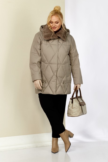 Куртка Shetti 2207 бежево-серый размер 48-58 #6