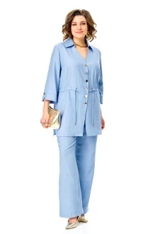 Брючный костюм Vi Oro 1261 двойка голубой