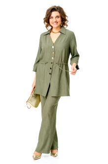 Брючный костюм Vi Oro 1261 двойка оливка