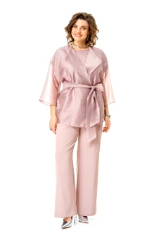 Брючный костюм Vi Oro 1262 тройка пыльная роза