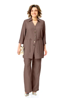 Брючный костюм Vi Oro 1261 двойка шоколад