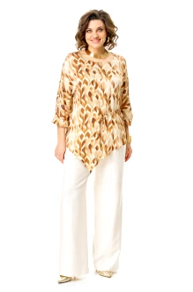 Брючный костюм Vi Oro 1264 -1 луковки, молоко двойка