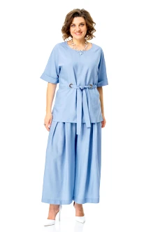 Юбочный костюм Vi Oro 1267 двойка голубой