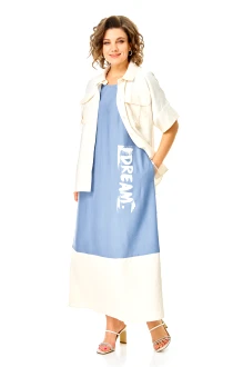 Костюм Vi Oro 1256 двойка голубой