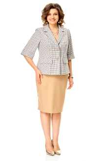 Юбочный костюм Vi Oro 1247 двойка бежевый