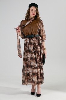 Платье NikVa н1010 -1 шоколад