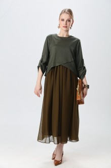 Платье NikVa н740 -27 зелень