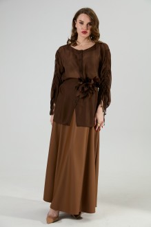 Блузка NikVa н1029 -2 шоколад