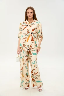 Брючный костюм NikVa н978 двойка -5 бохо мультиколор