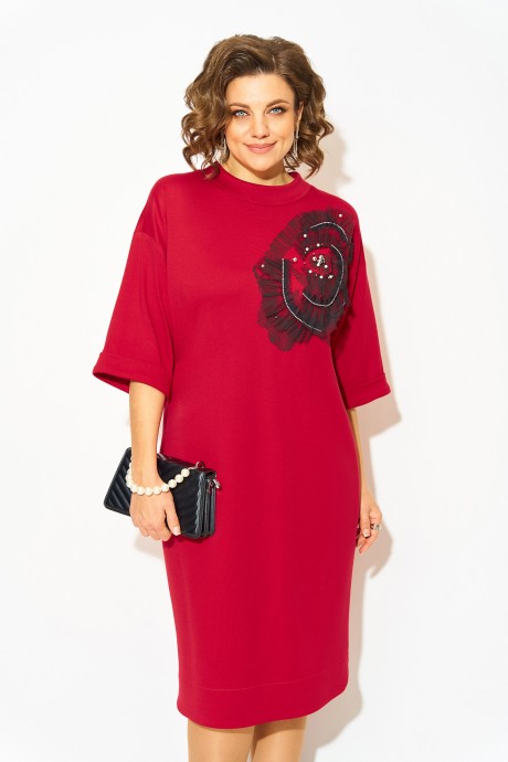 Платье LILIANA М 1464 алый размер 52-58 #2