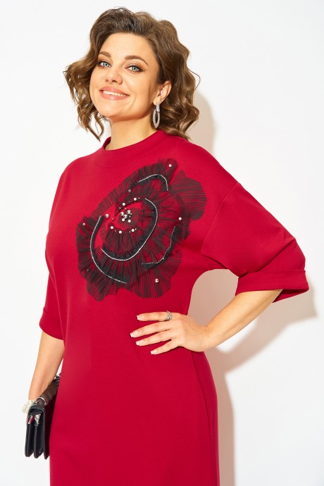 Платье LILIANA М 1464 алый размер 52-58 #4