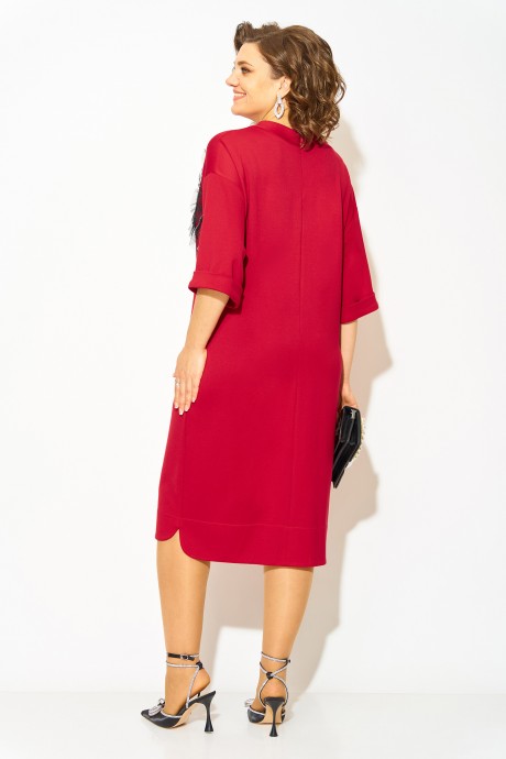 Платье LILIANA М 1464 алый размер 52-58 #5