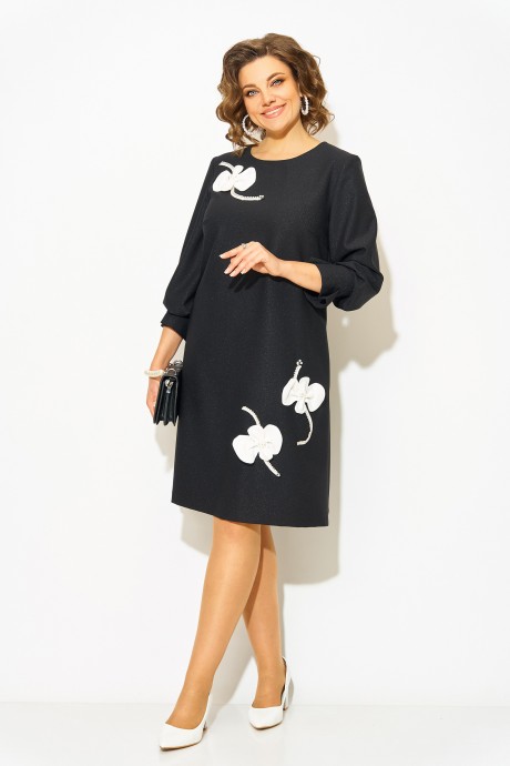 Вечернее платье LILIANA М 1492 черный размер 50-56 #2