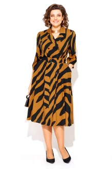 Платье LILIANA М1418 н карамель, черный