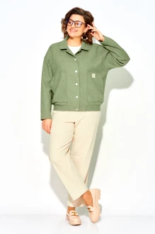 Брючный костюм LILIANA М1506-1507 фисташка, экрю