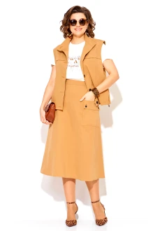 Юбочный костюм LILIANA М1512 карамель