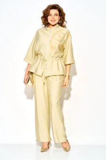 Брючный костюм LILIANA М1527 двойка желтый