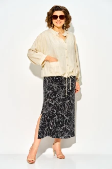 Костюм LILIANA М1538 черный, молочный