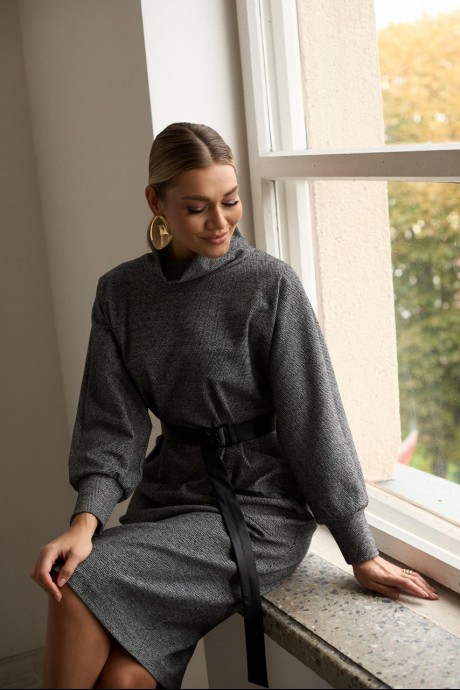 Платье AMUAR 1092 серый размер 48-56 #9