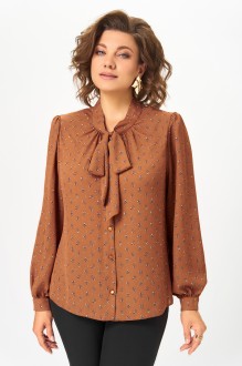 Блузка Дали 7011 коричневый #1