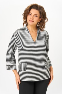 Блузка Дали 5808 черно-белый