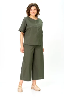 Брючный костюм Дали 7082 двойка .2 хаки