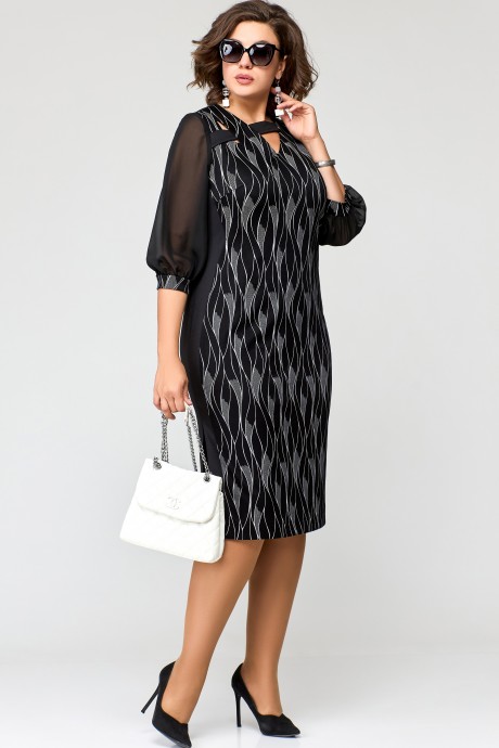 Вечернее платье Ликвидация EVA GRANT 7220-1 черный размер 48 #1