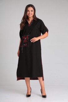 Платье Ликвидация Michel Chic 2134 чёрный, красный #1