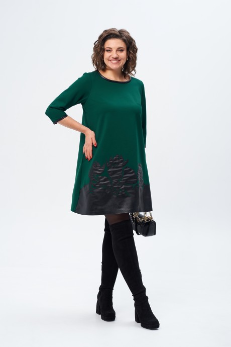 Платье Ликвидация Michel Chic 2140 изумруд размер 58 #2