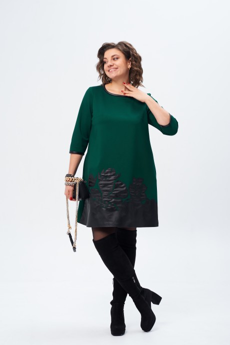 Платье Ликвидация Michel Chic 2140 изумруд размер 58 #4